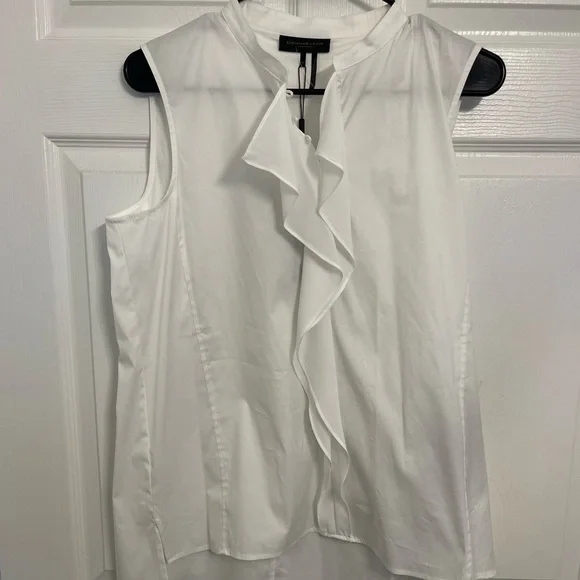 donna karan white blouse